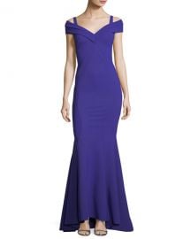 Chiara Boni La Petite Robe Tally Cold-Shoulder Mermaid Gown x at Neiman Marcus